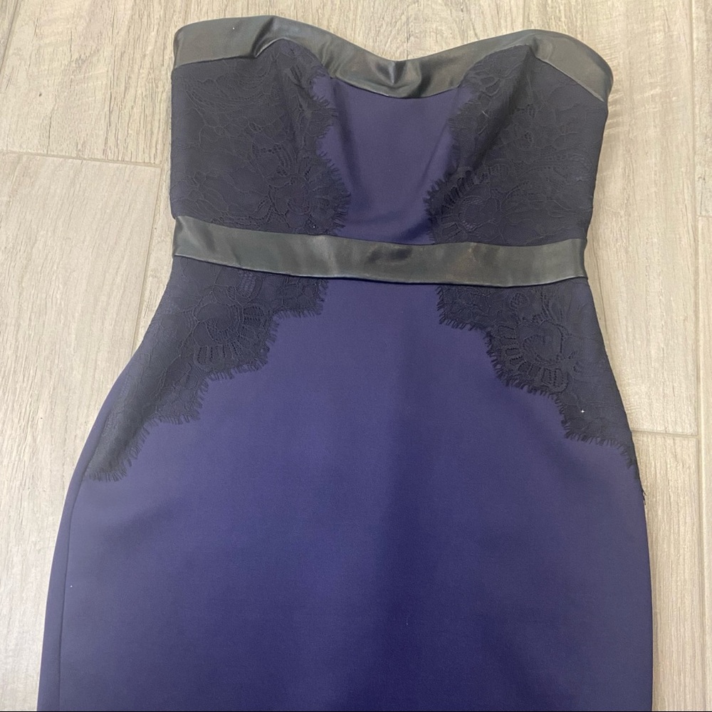 Gorgeous Strapless Guess Dress with leather and lace accents Size 6